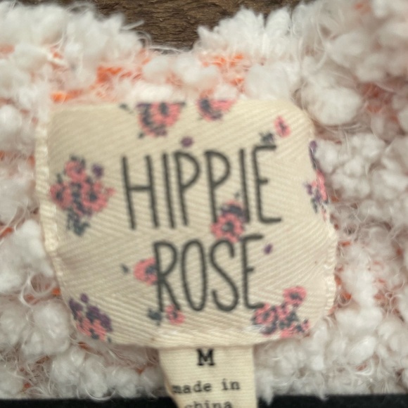 Hippie Rose Women's Cream and Pink Teddy sweater - Picture 2 of 7